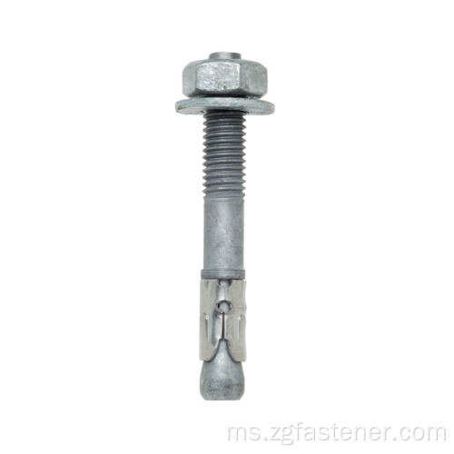 Pembesaran Bolt Anchor Melalui Pengikat Perkakasan Bolt Stainless Steel Bedge Anchor